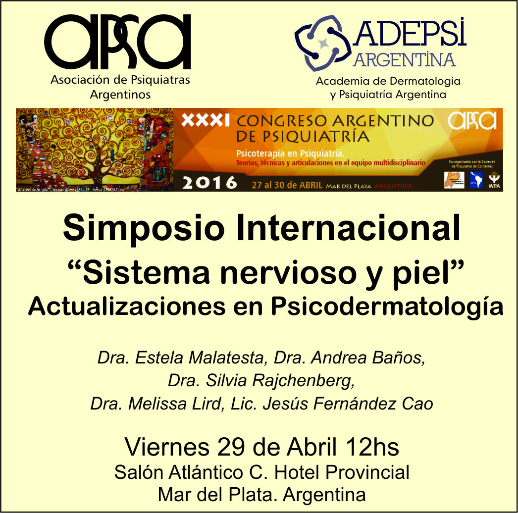ADEPSI Simposio internacional - Sistema nervioso y piel - Mar del Plata